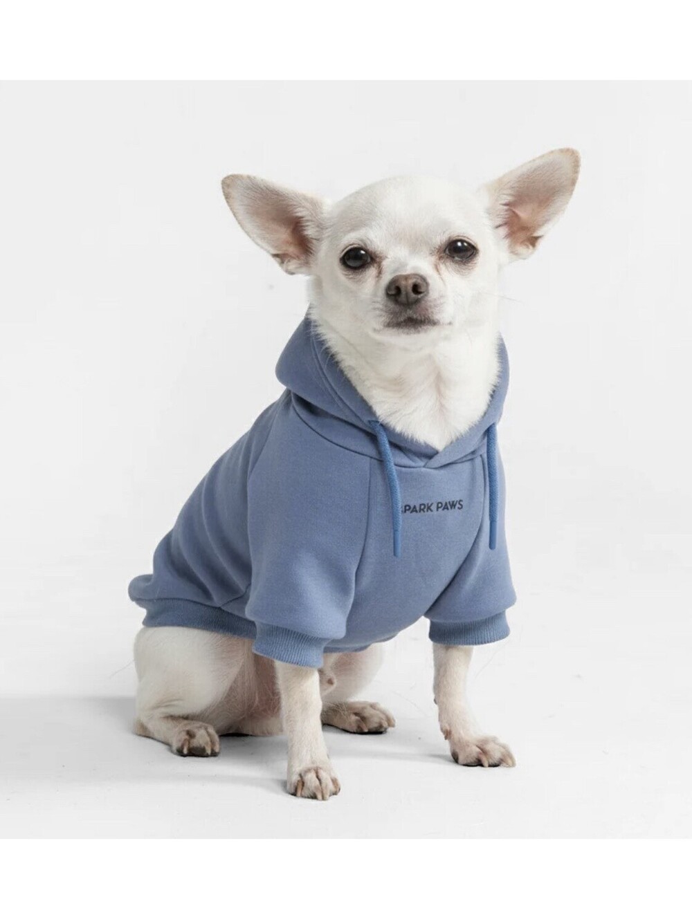 Spark Paws Dog Hoodie 3XL Blue Fleece Lined Pullover Pet Sweatshirt Pocket NWT